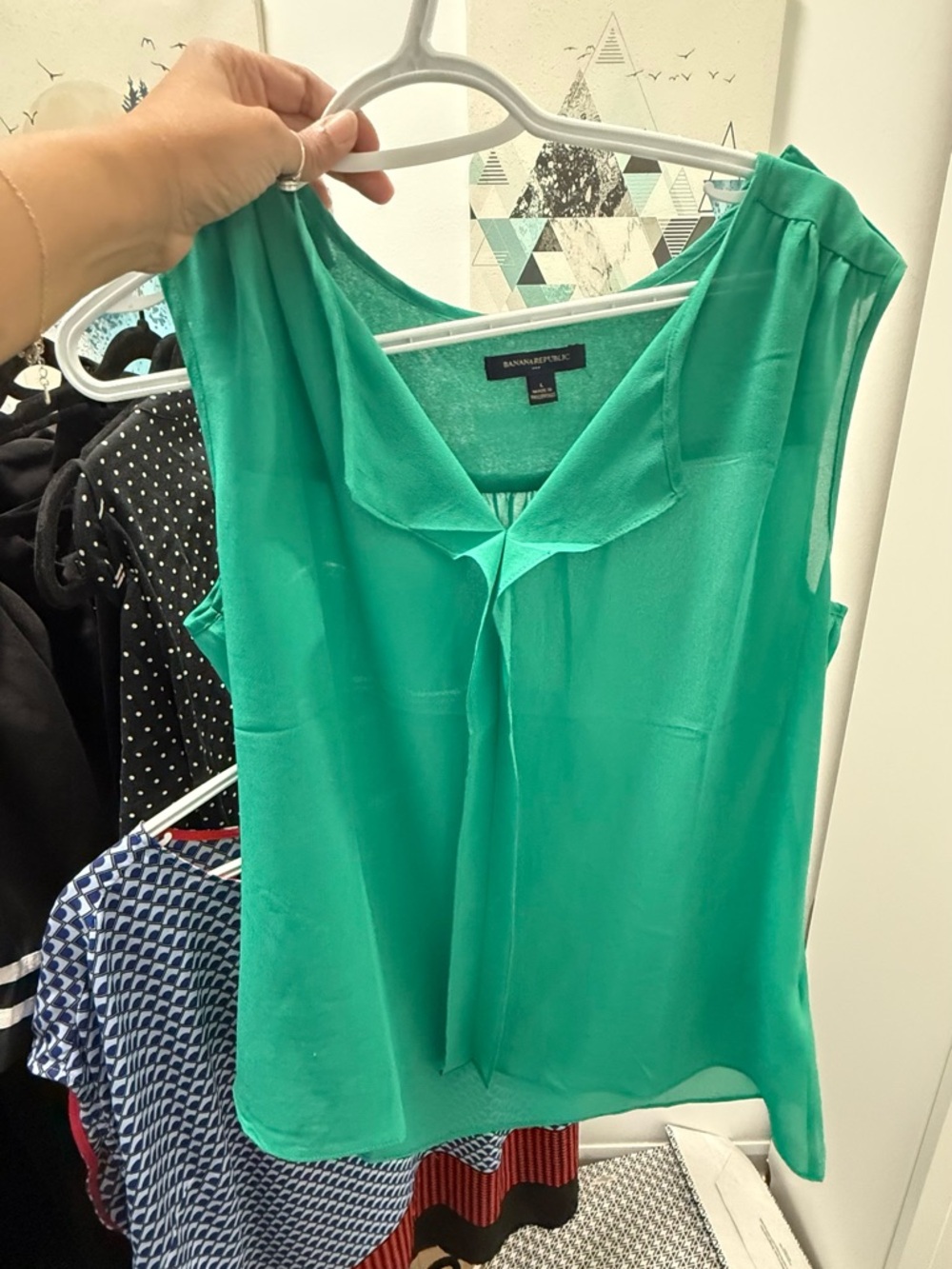 Banana Republic Sleeveless V-Neck Camisole - Teal